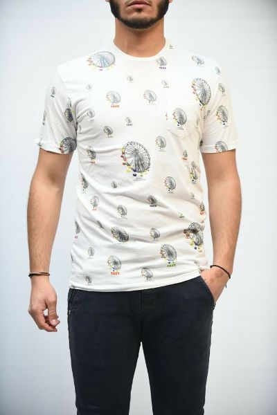 Bild von T-SHIRT DANIELE ALESSANDRINI M6860E643 BIANCO