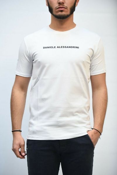 Bild von T-SHIRT DANIELE ALESSANDRINI M9084 BIANCO