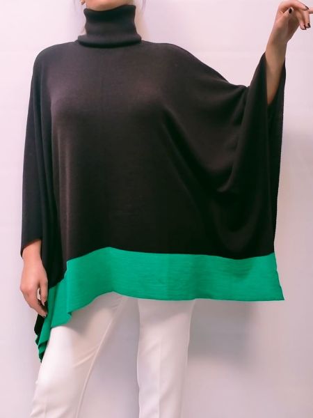 Immagine di | MAGLIA DONNA B.YU BY03042 NERO / VERDE