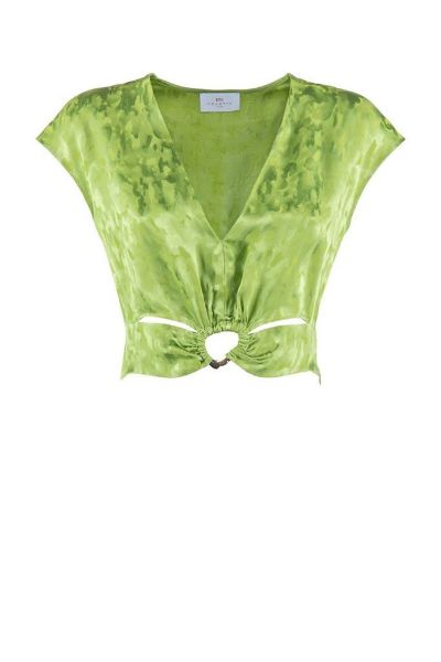 Picture of . BLUSA TOP NENETTE DONNA IN VISCOSA FRAY VERDE