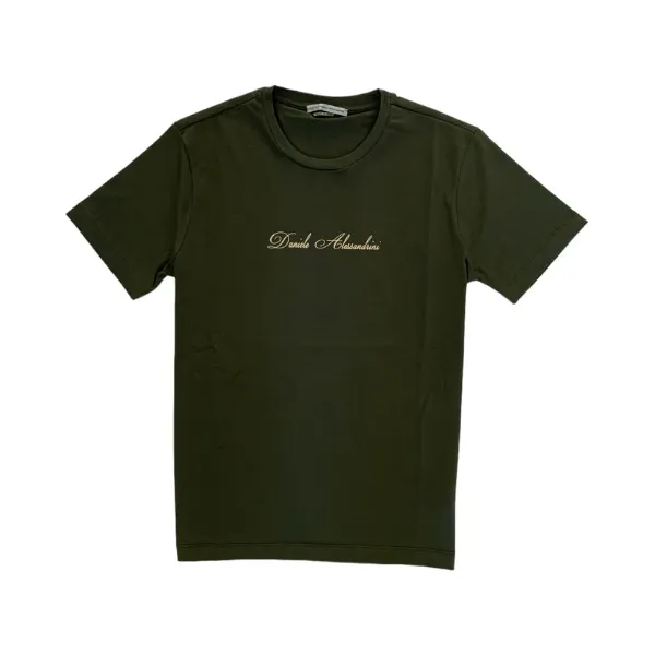 Immagine di . T-SHIRT DANIELE ALESSANDRINI UOMO M9511A334400 VERDE