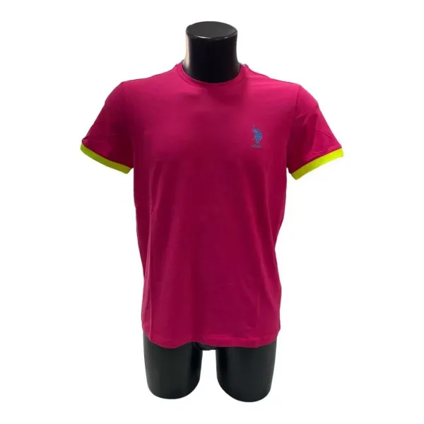 Picture of . T-SHIRT U.S. POLO ASSN UOMO 65065 52029 FUXIA P/E 2023