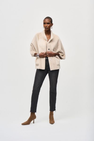 Picture of . GIACCA JOSEPH RIBKOFF DONNA CAPE JACKET 243917 BEIGE