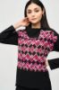 Picture of . BLUSA JOSEPH RIBKOFF DONNA  243071 NERO/FUXIA